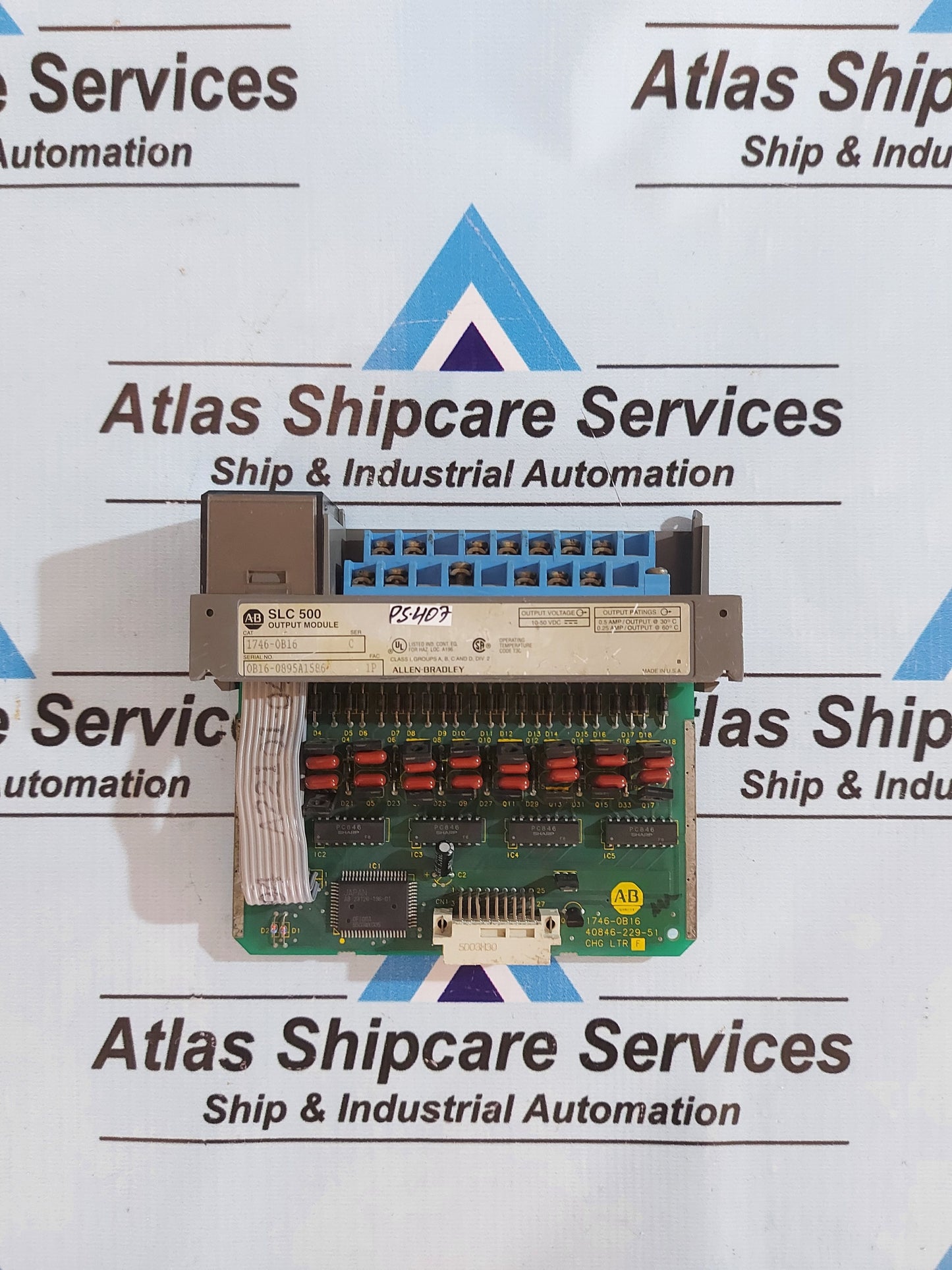 ALLEN-BRADLEY 1746-OB16 SLC 500 OUTPUT MODULE