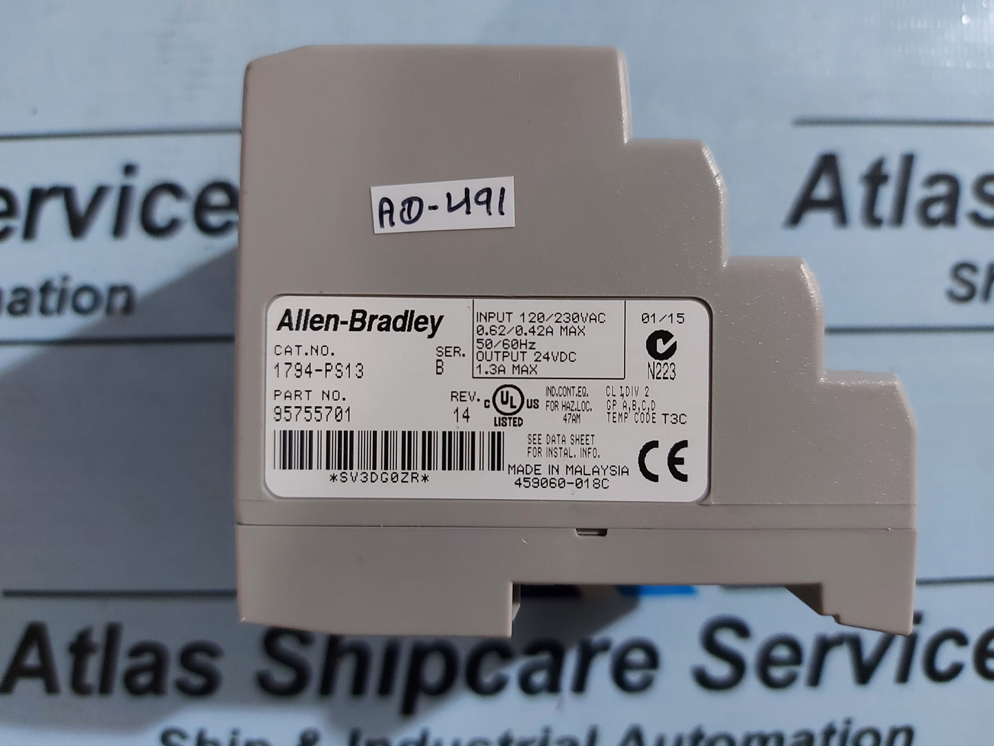 ALLEN-BRADLEY 1794-PS13 FLEX I/O 24 VDC POWER SUPPLY MODULE