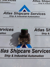 ALLEN-BRADLEY 800H-AR1A SER.F GREEN FLUSH HEAD PUSHBUTTON