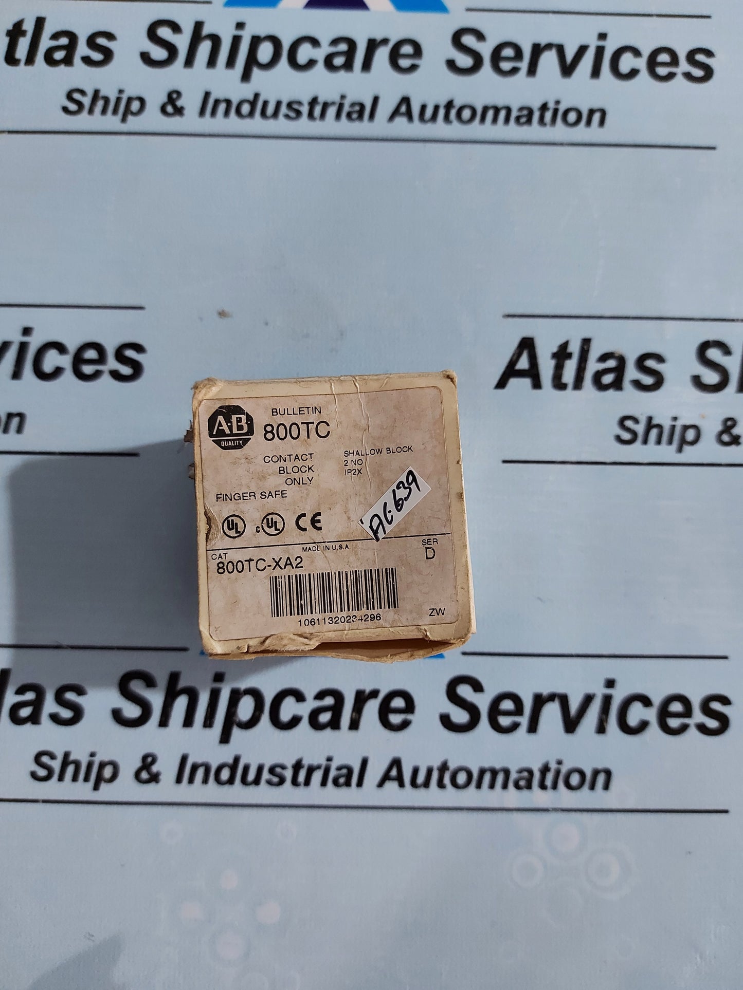 ALLEN-BRADLEY 800TC-XA2 SER.D CONTACT BLOCK