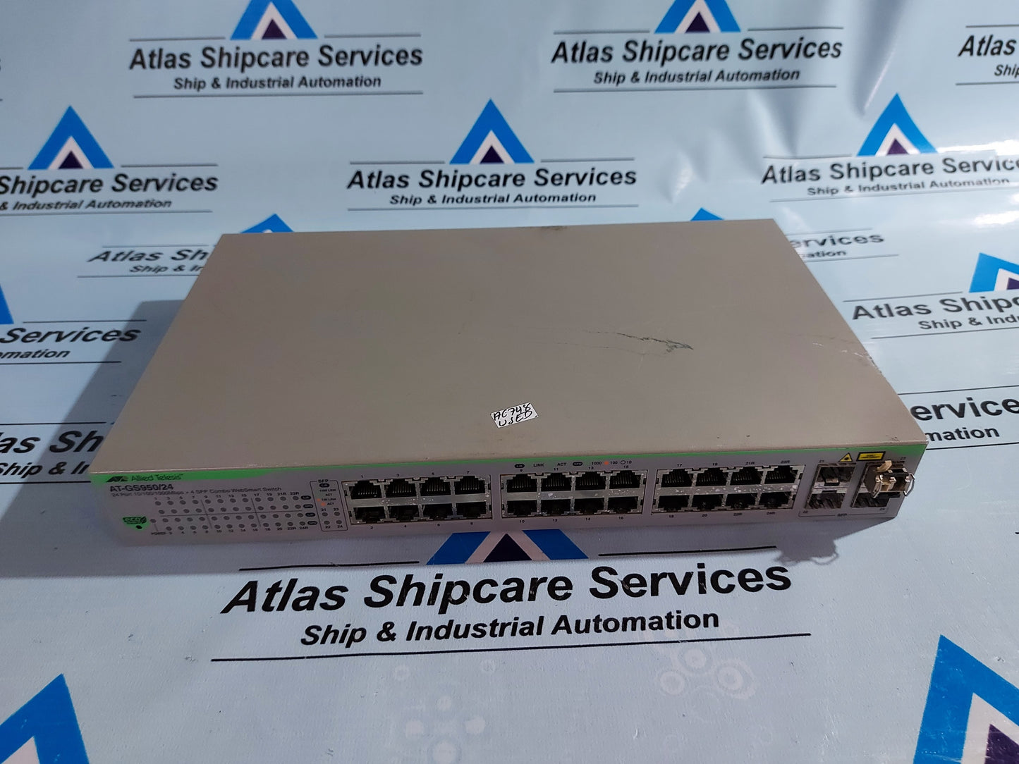 ALLIED TELESIS AT-GS950/24 24 PORT 10/100/1000Mbps +4 SFP COMBO WEBSMART SWITCH