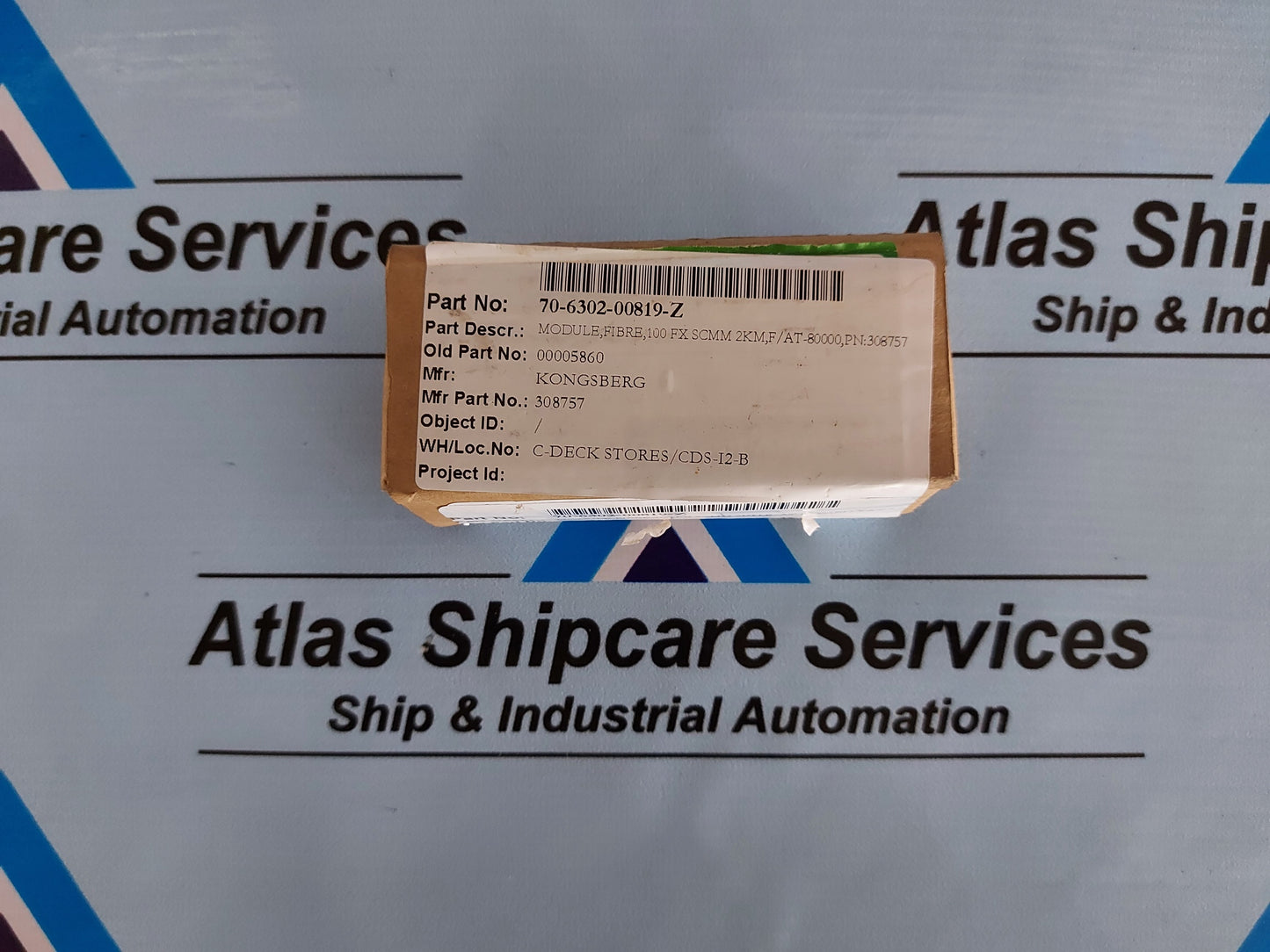 KONGSBERG 308757 100 FX SCMM 2KM FIBER TRANSCEIVERS MODULE