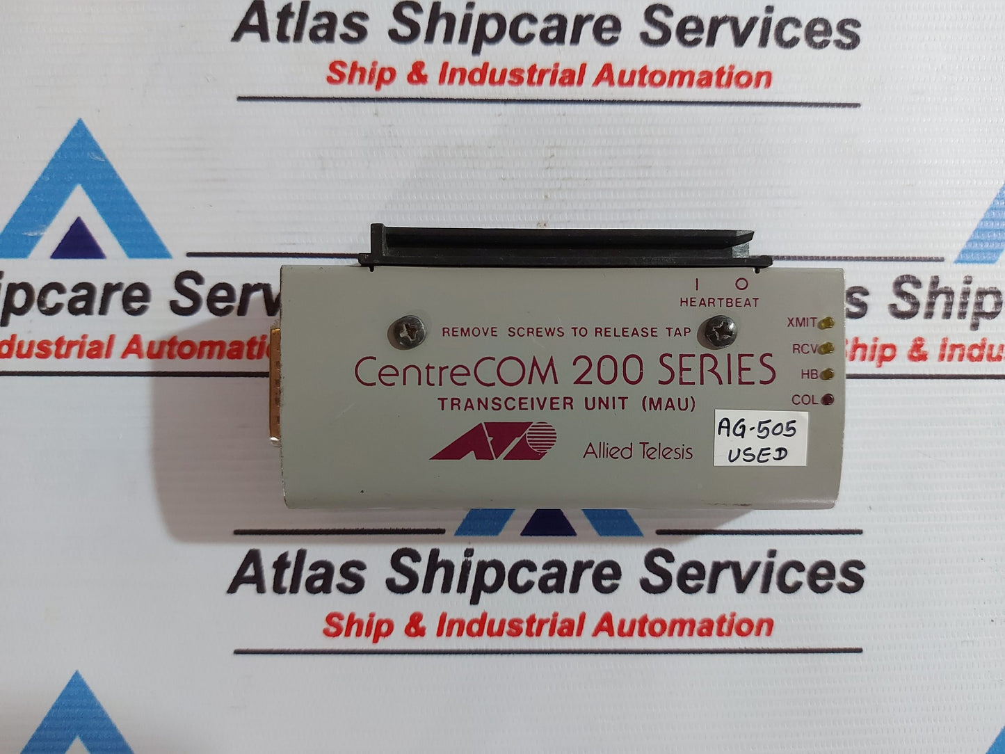 ALLIED TELESIS CENTRECOM 200 SERIES TRANSCEIVER UNIT MODEL AT-200 AG505