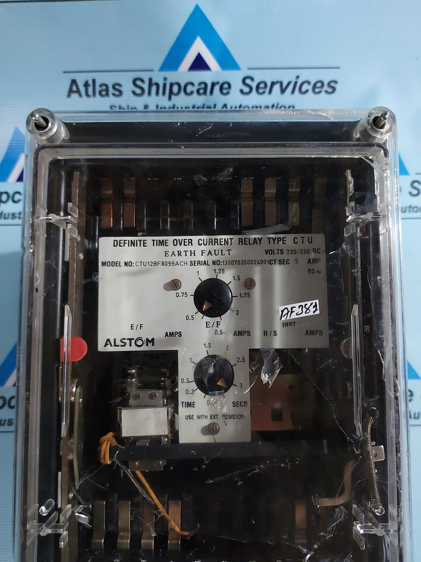 ALSTOM CTU12BF8099ACH DEFINITE TIME OVERCURRENT RELAY