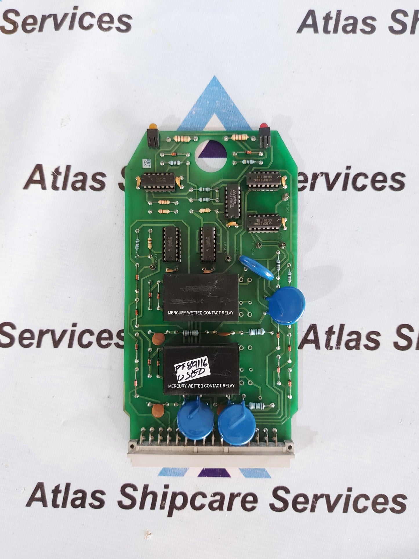 ALSTOM D-984-0584 2/4 FLAME &amp; FAULT ALARM BOARD