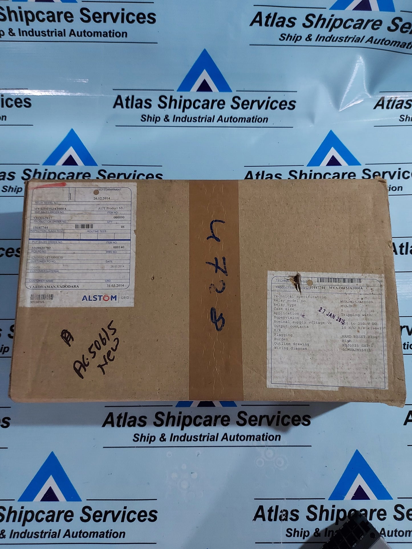 ALSTOM MVAJM15JA1002A HIGH SPEED TRIPPING AND CONTROL RELAY