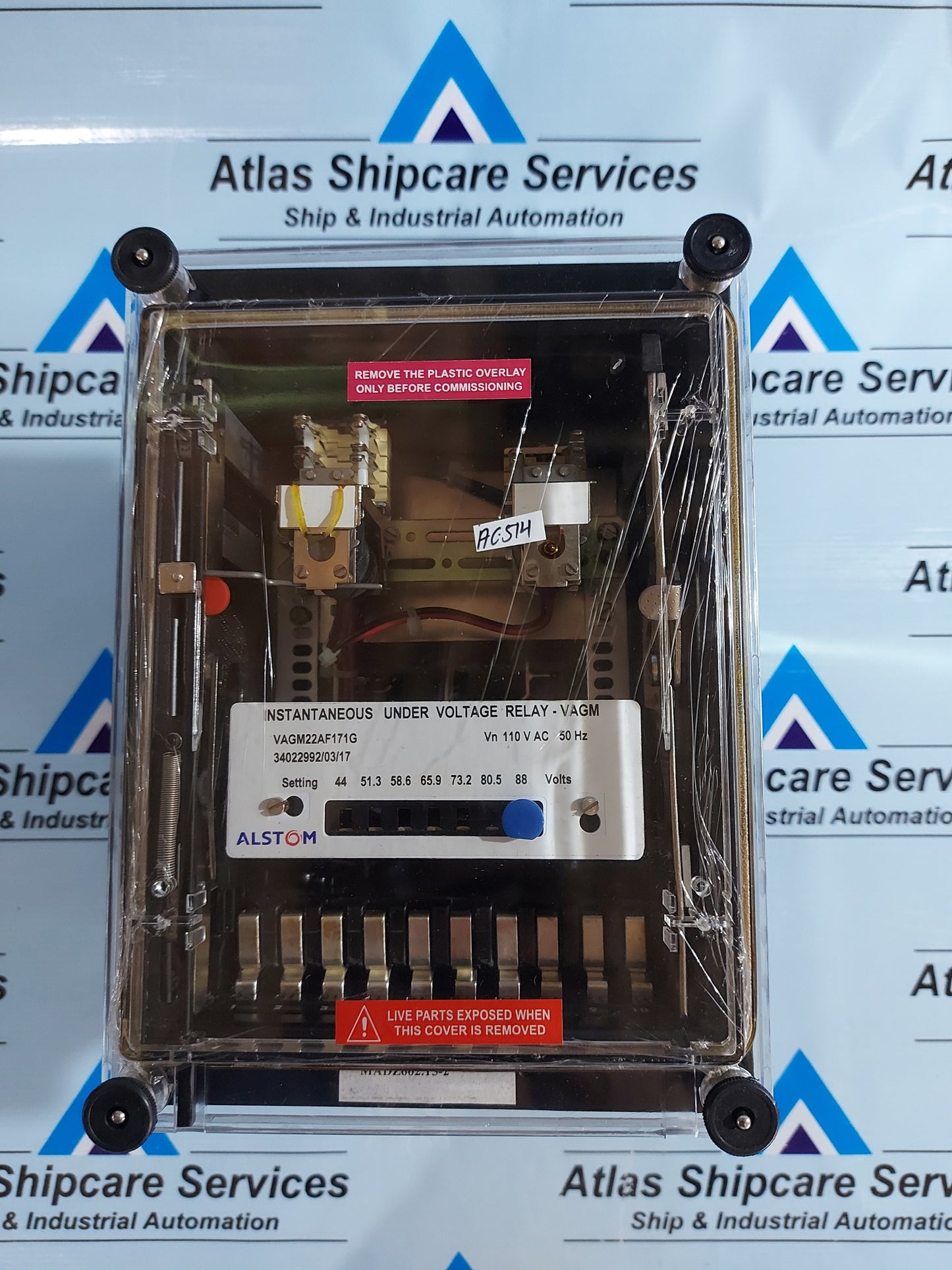 ALSTOM VAGM22AF171G VOLTAGE PROTECTION RELAY