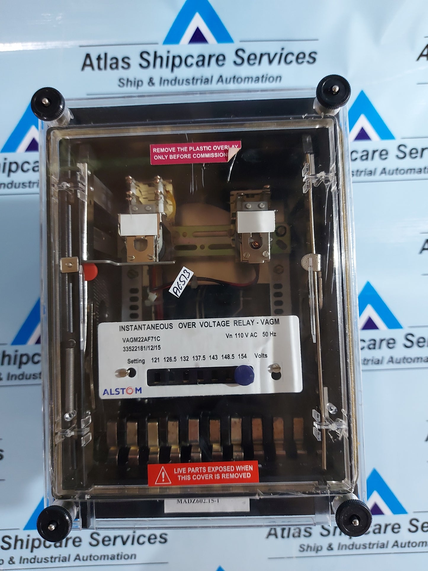 ALSTOM VAGM22AF71C VOLTAGE PROTECTION RELAY