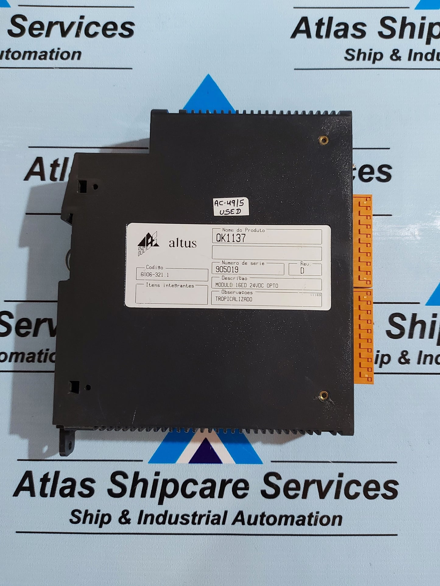 ALTUS QK1137 16ED 24VDC OPTO INPUT MODULE