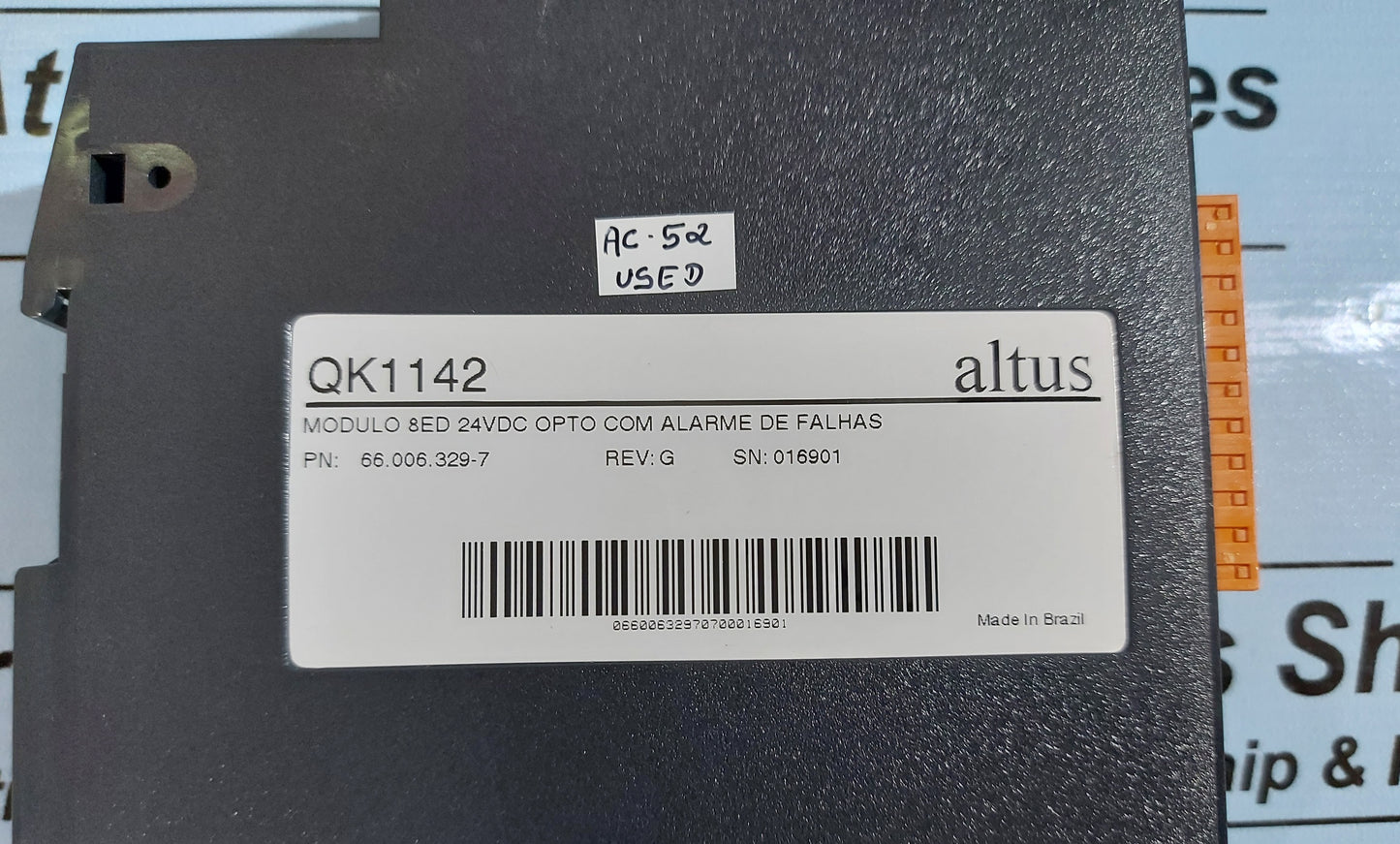 ALTUS QK1142 8ED 24VDC OPTO ALARM MODULE