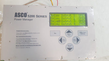 ASCO 607622 REV.J 5200 SERIES POWER MANAGER