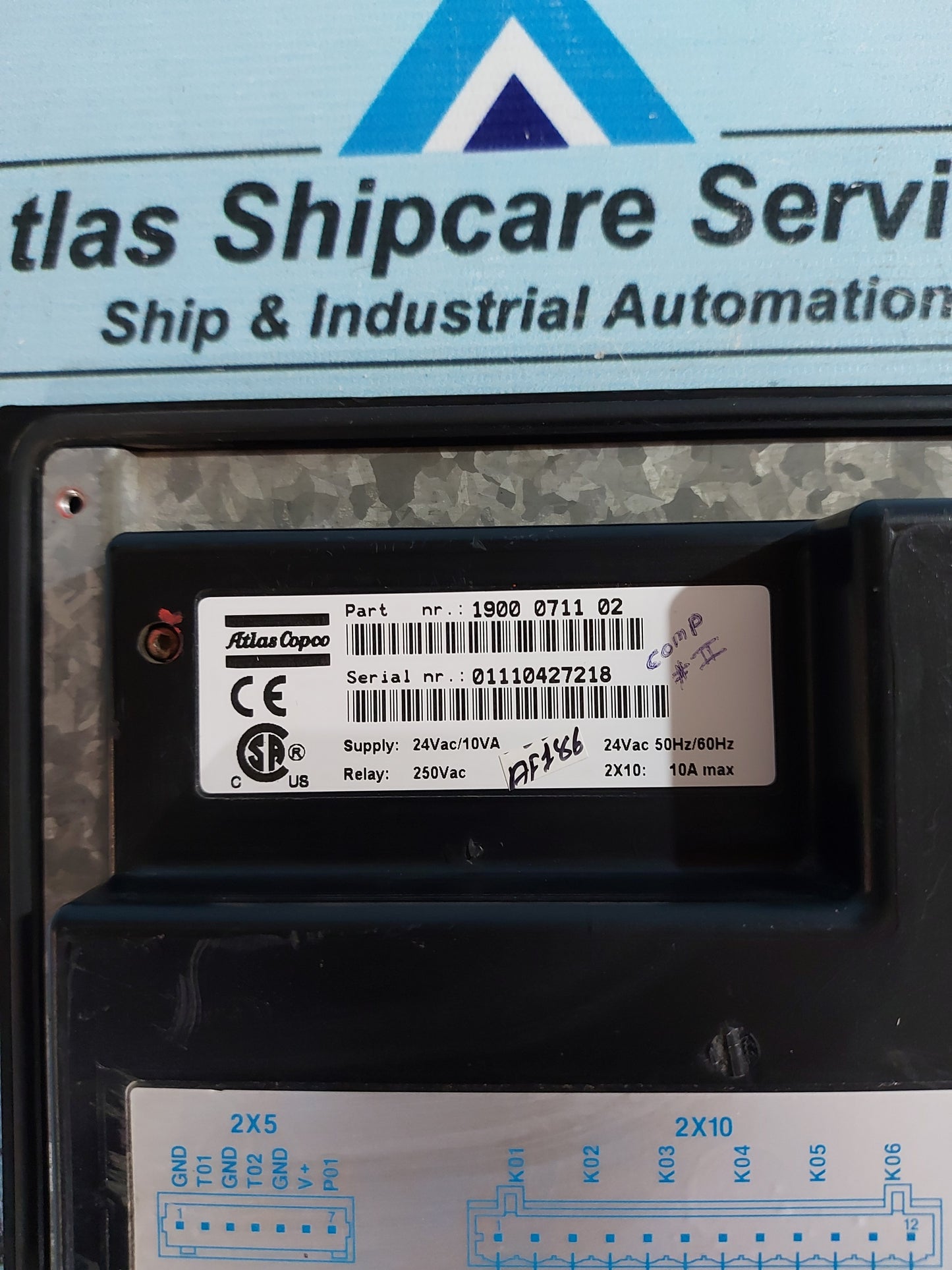 ATLAS COPCO ELEKTRONIKON I COMPRESSOR CONTROLLER 1900 0710 02