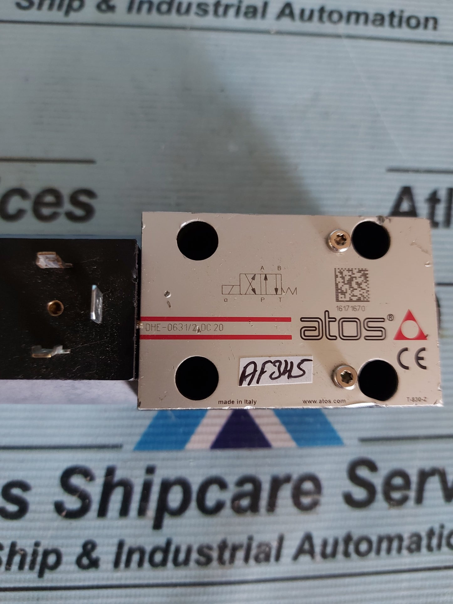 ATOS DHE-0631/2 DC 20 SOLENOID OPERATED DIRECTIONAL VALVE