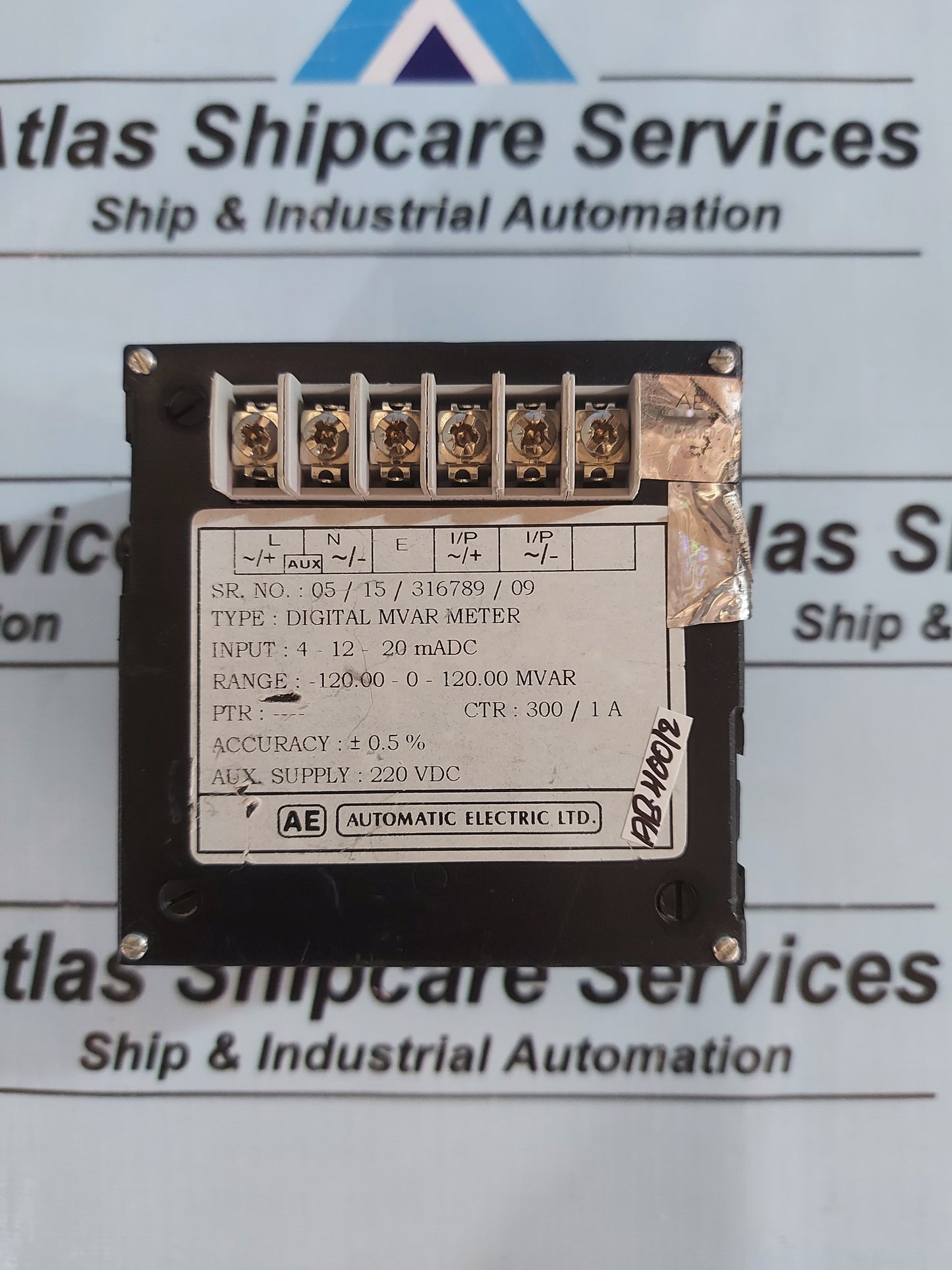 AUTOMATIC ELECTRIC DIGITAL MVAR PANEL METER