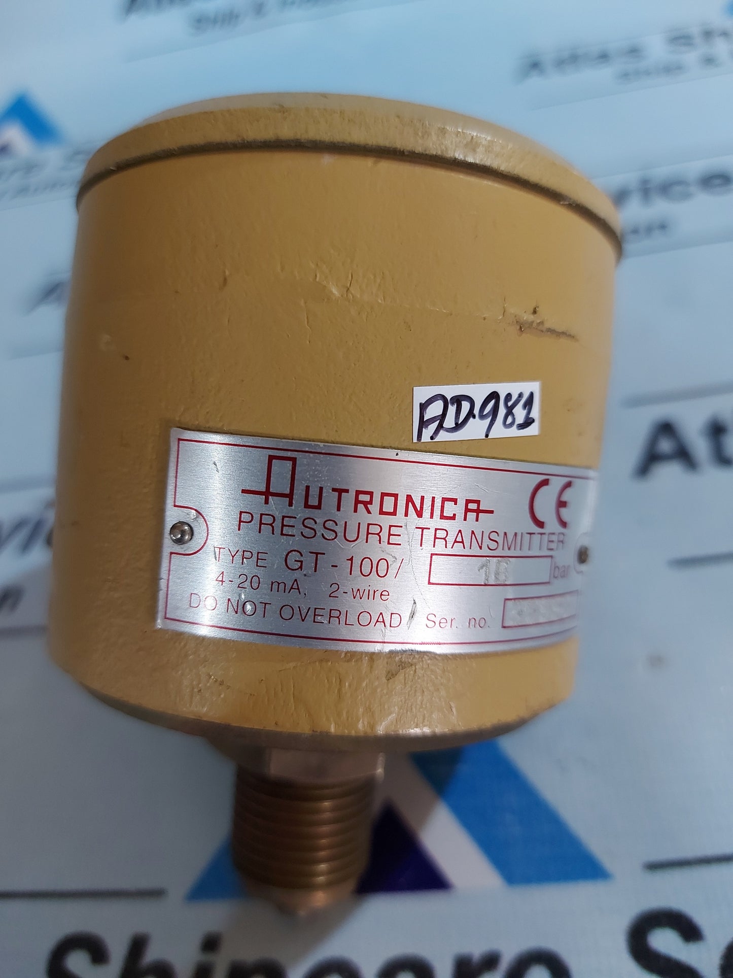 AUTRONICA GT-100/16 BAR PRESSURE TRANSMITTER