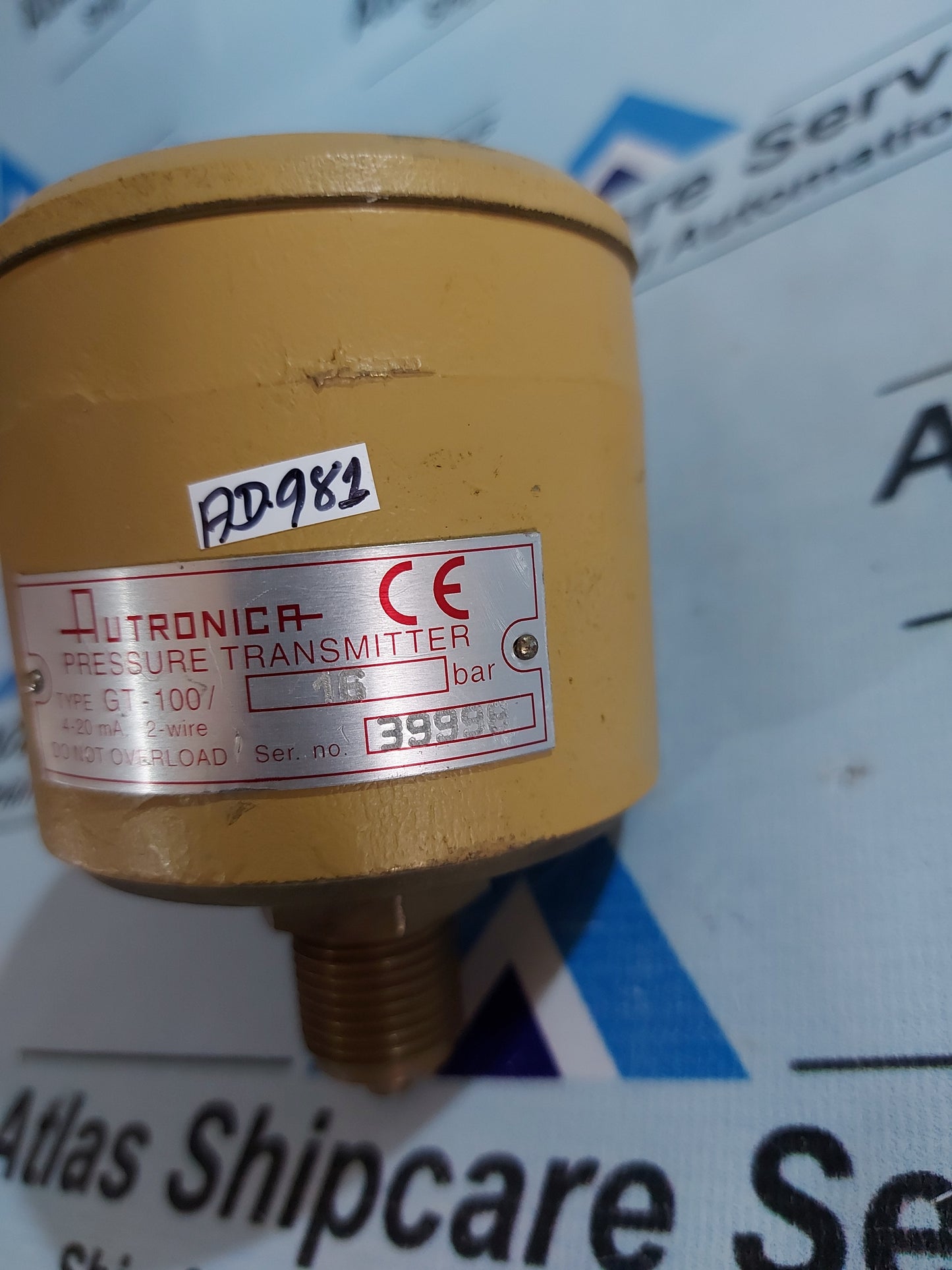 AUTRONICA GT-100/16 BAR PRESSURE TRANSMITTER