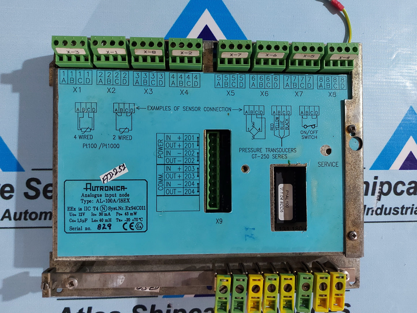 AUTRONICA PRESSURE TRANSDUCER AL-100A/I8EX 7212-235.0002