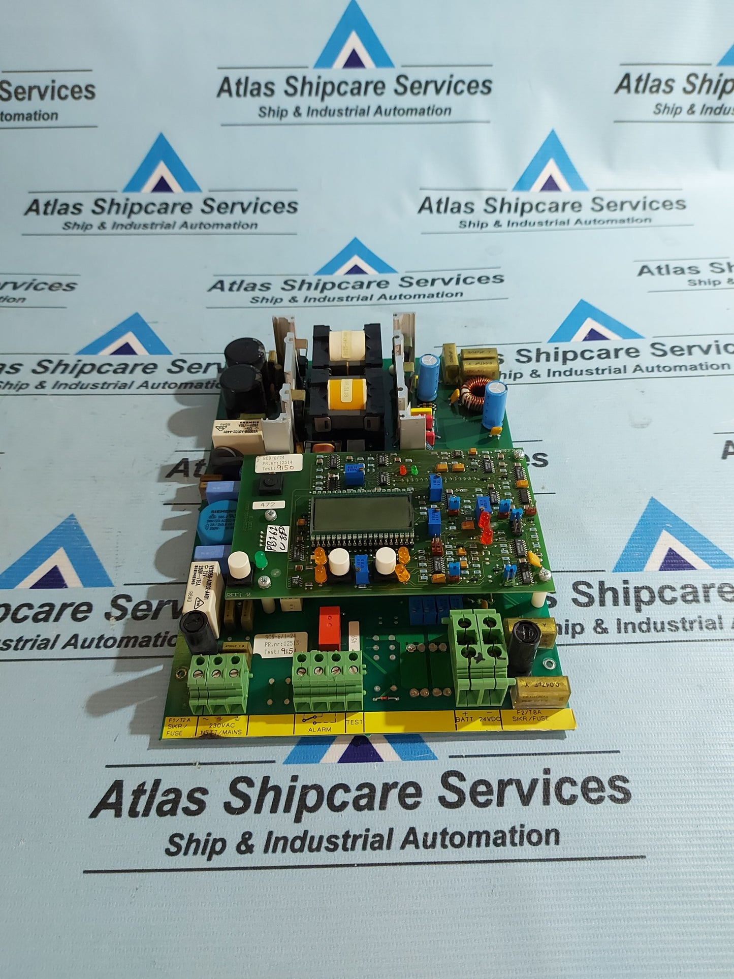 AUTRONICA SCS-6/1-24 BATTERY CHARGER/POWER SUPPLY BOARD