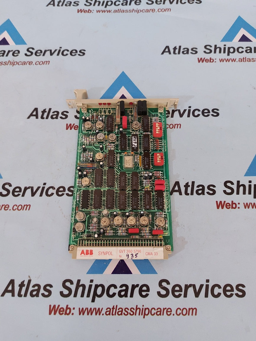 Abb GVT 360 5796 CMA 33 Pcb Card