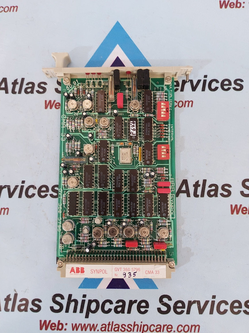 Abb GVT 360 5796 CMA 33 Pcb Card