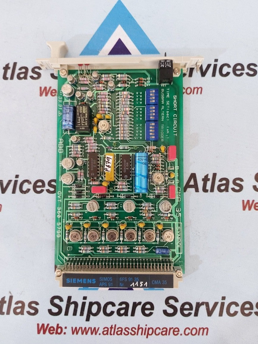 Abb GVT 360 5799 CMA 35 Short Circuit Card