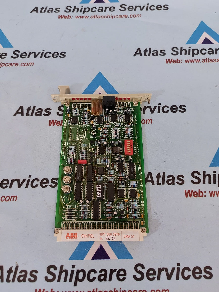 Abb GVT 360 5976 CMA 51 Pcb Card