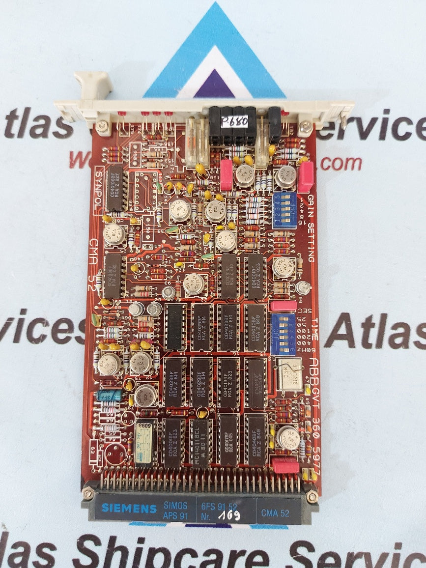 Abb GVT 360 5977 CMA 52 Pcb Card