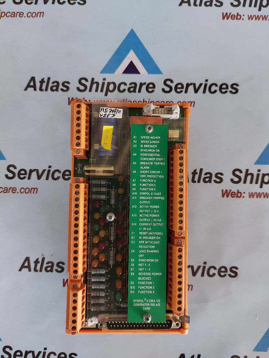 Abb Synpol D CMA 132 3DDE 300 412 Generator Relay Terminal Board