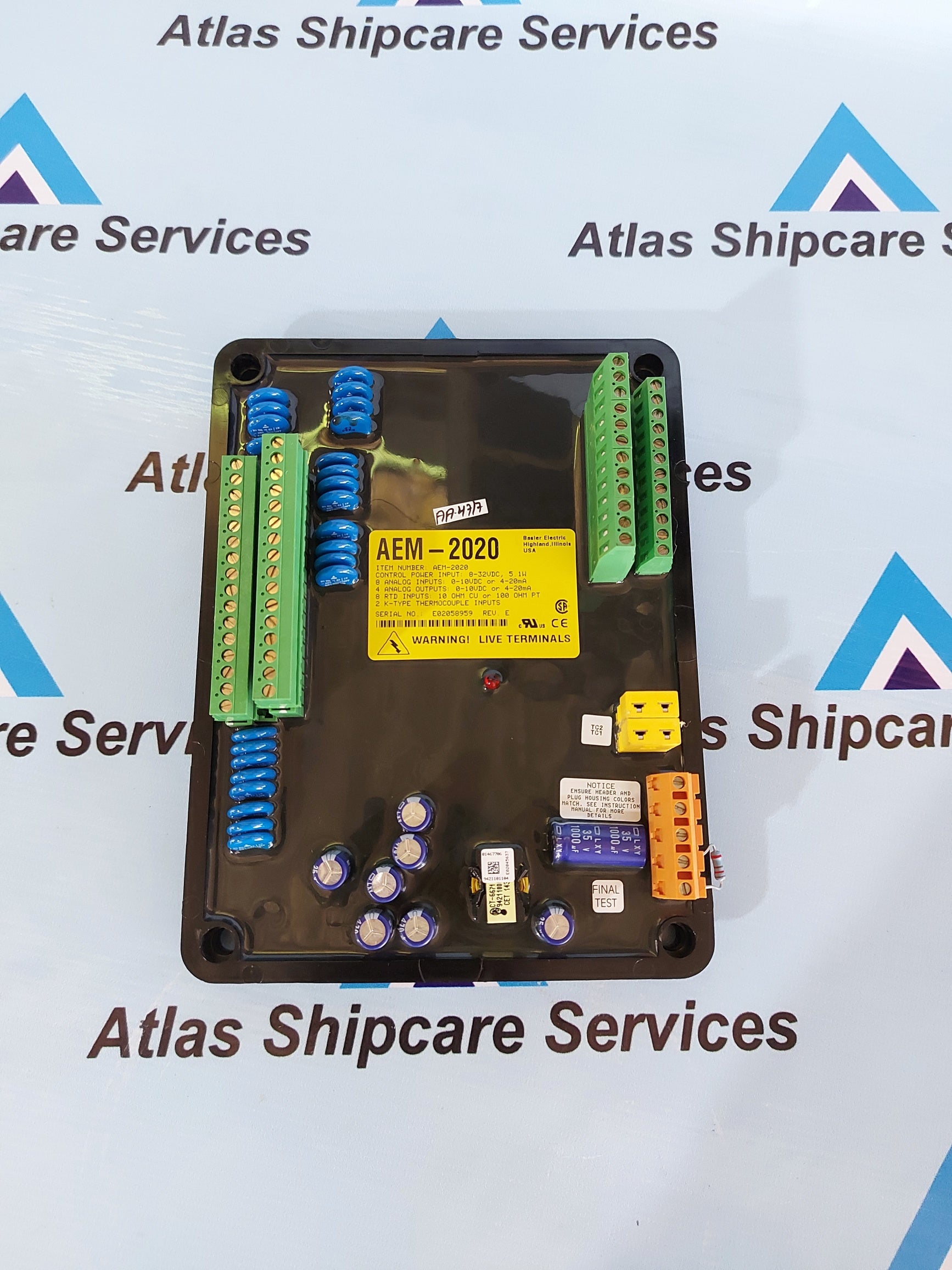 BASLER ELECTRIC AEM-2020 ANALOG EXPANSION MODULE – Atlas Shipcare Services