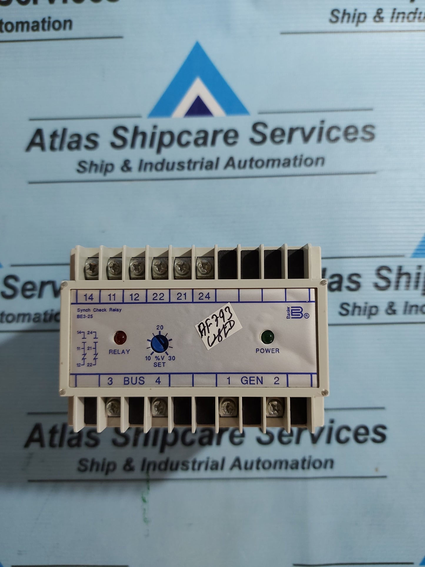 BASLER ELECTRIC BE3-25-1A1N4 SYNCHRONIZING CHECK RELAY