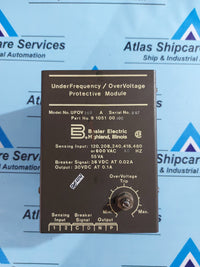 BASLER ELECTRIC UFOV 260A UNDER FREQUENCY/OVER VOLTAGE PROTECTIVE MODULE