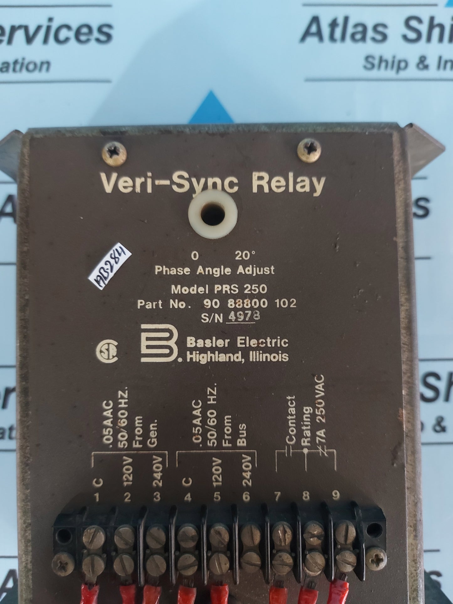 BASLER PRS 250 VERI-SYNC RELAY