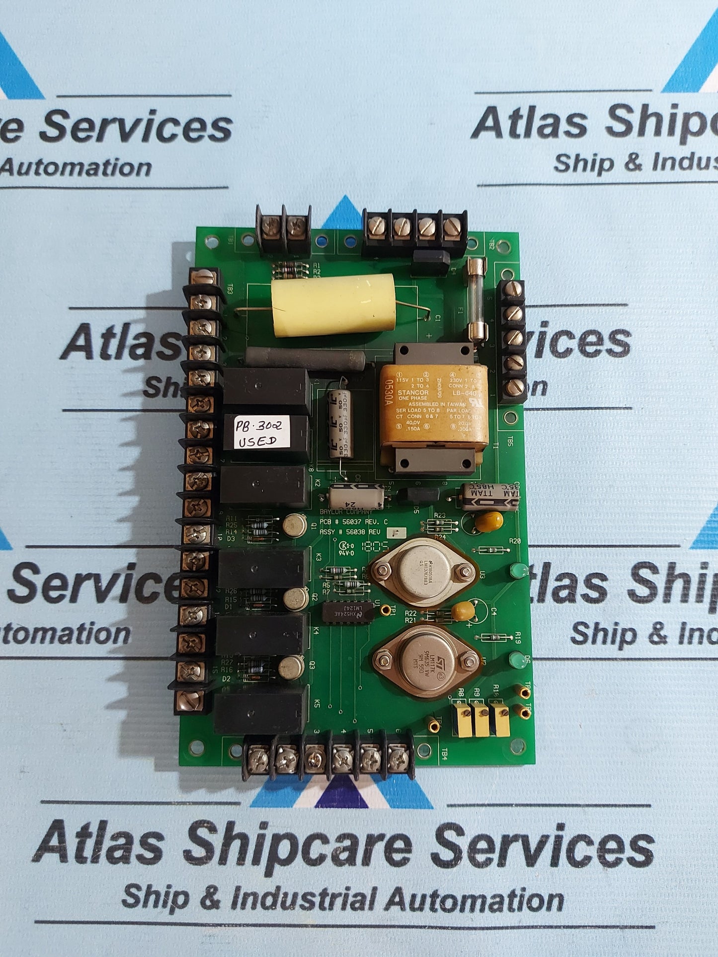 BAYLOR COMPANY 56037 REV.C PCB ALARM BOARD PB302