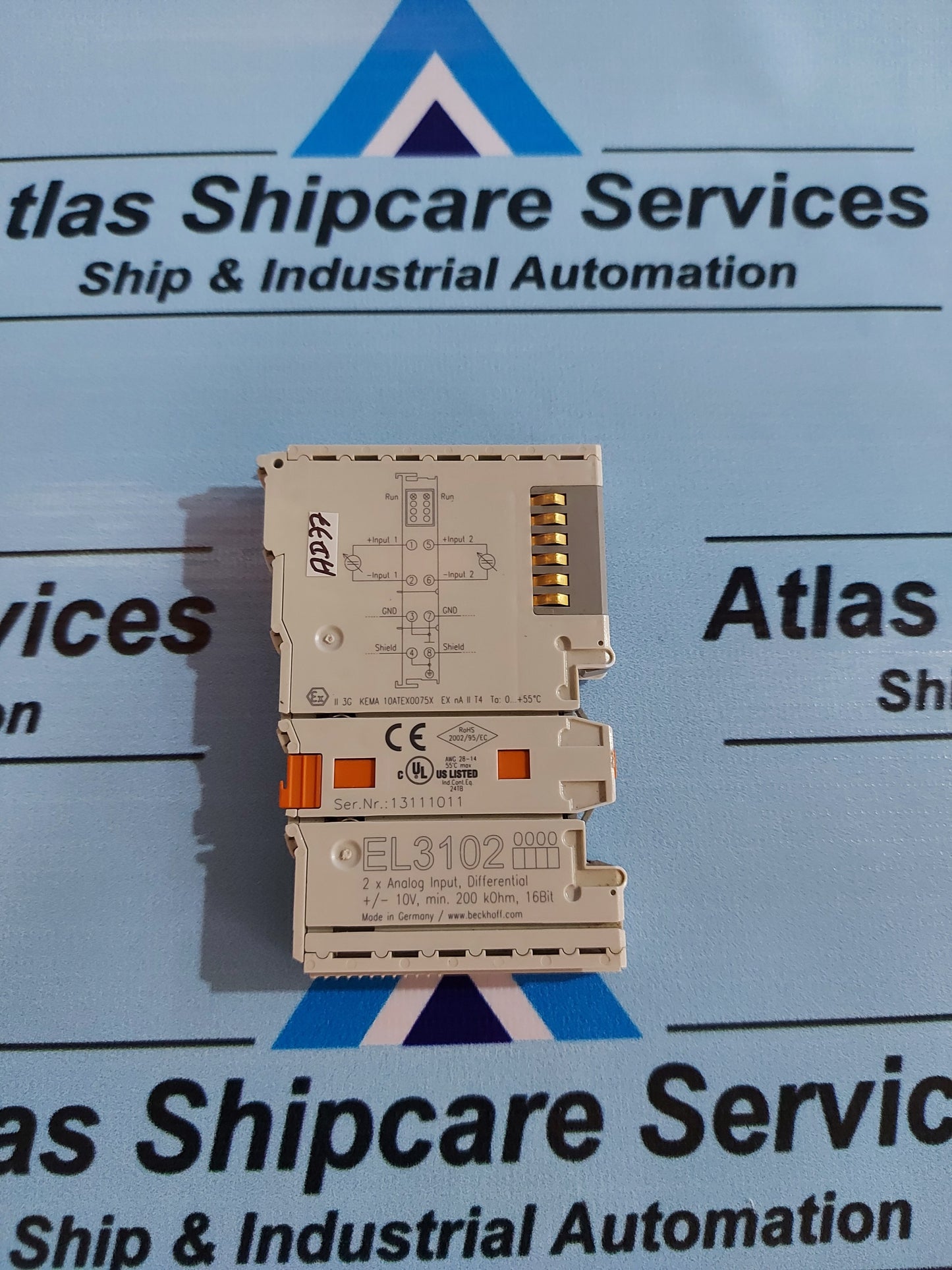 BECKHOFF EL3102 2-CHANNEL ANALOG INPUT DIFFERENTIAL