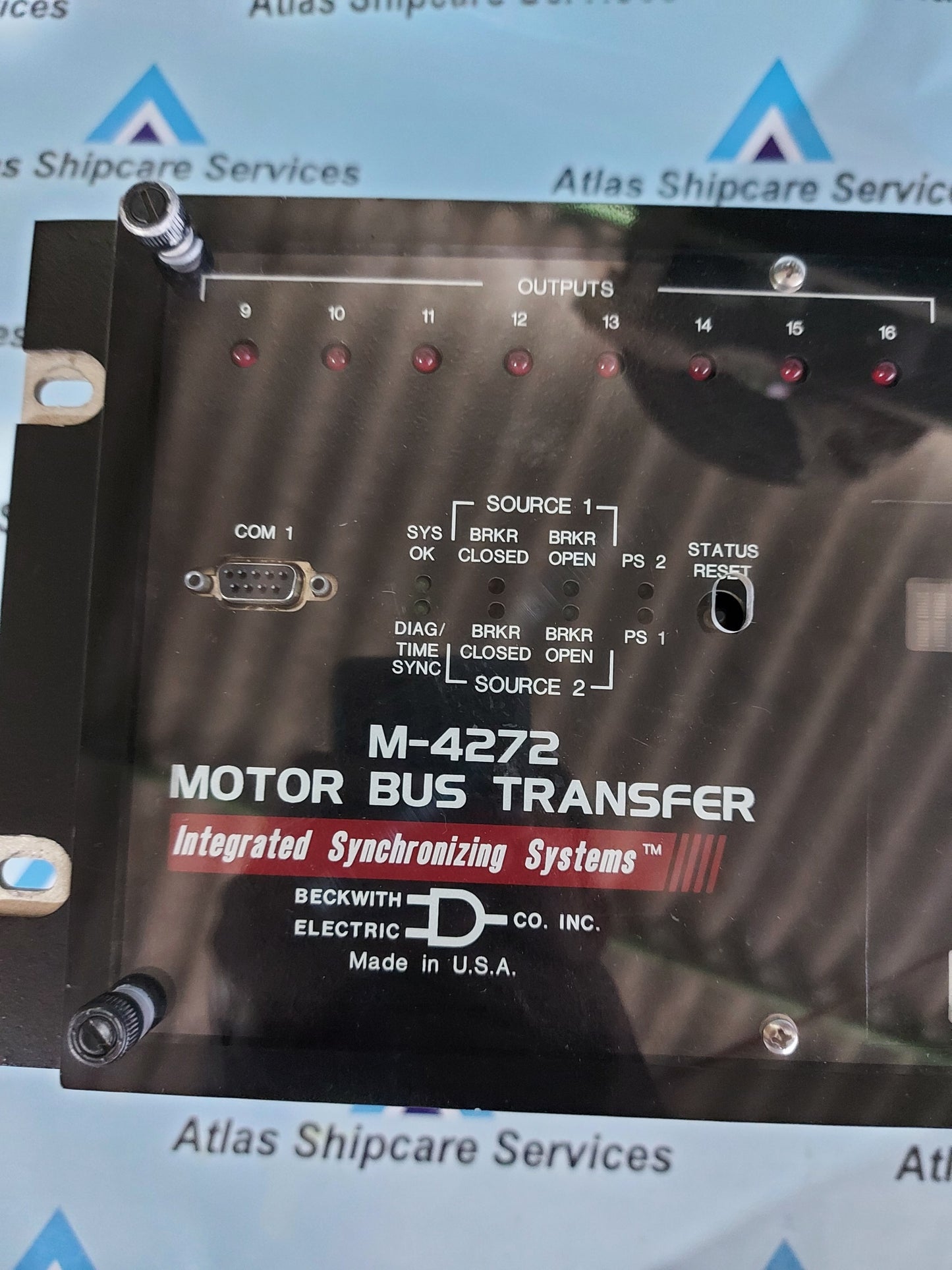 BECKWITH ELECTRIC M-4272 INTEGRATED SYNCHRONIZING SYSTEMS MOTOR BUS TRANSFER