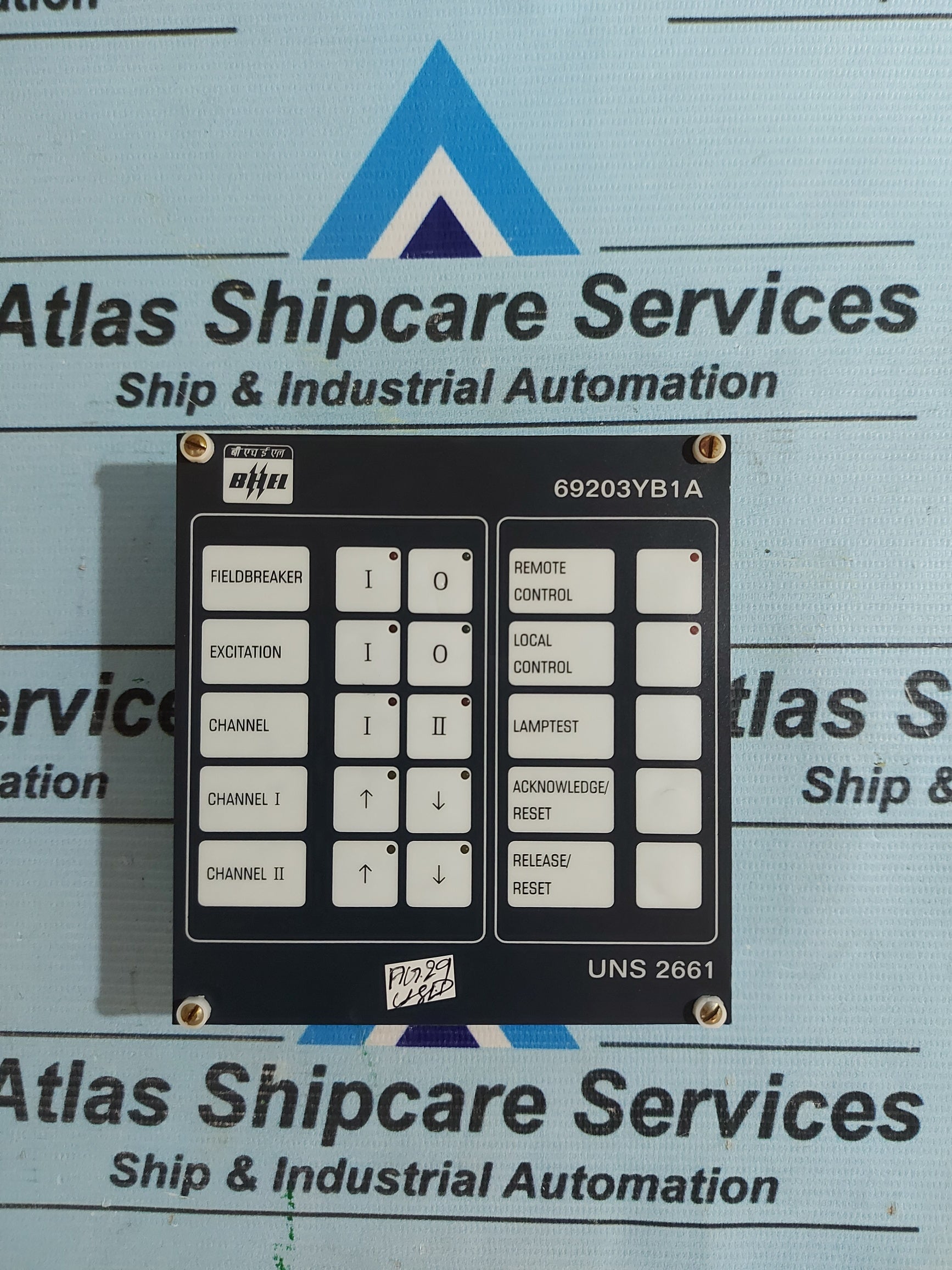 BHEL UNS 2661 69203YB1A – Atlas Shipcare Services