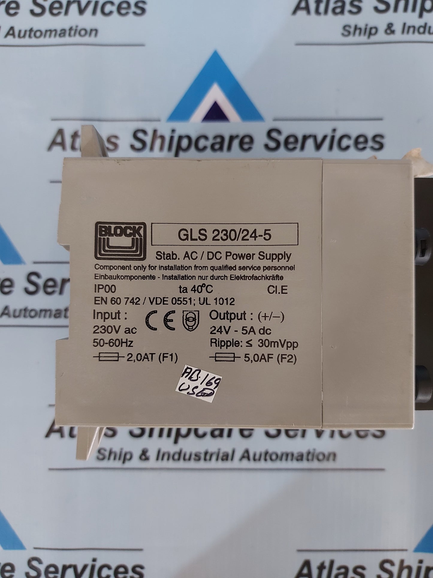 BLOCK GLS 230/24-5 AC/DC POWER SUPPLY