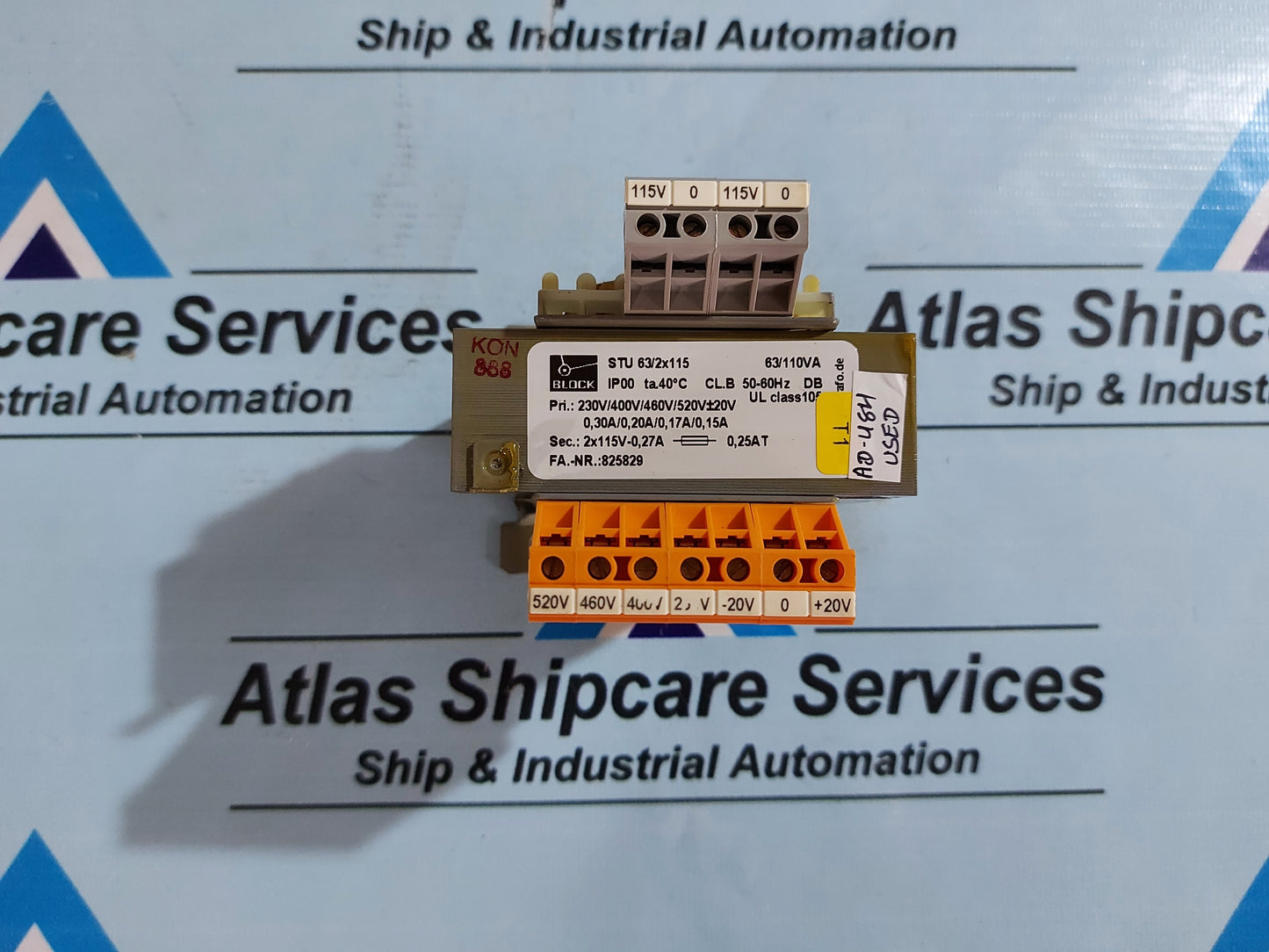 BLOCK STU 63/2x115 CONTROL TRANSFORMER