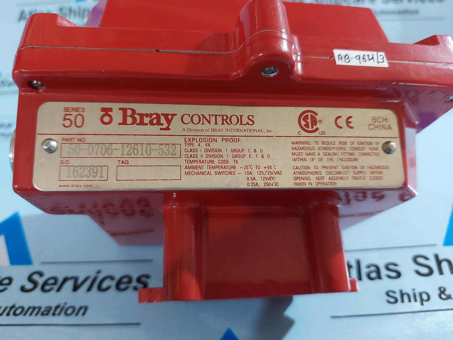 BRAY CONTROLS 50-0706-12610-532 SERIES 50 VALVE STATUS MONITOR