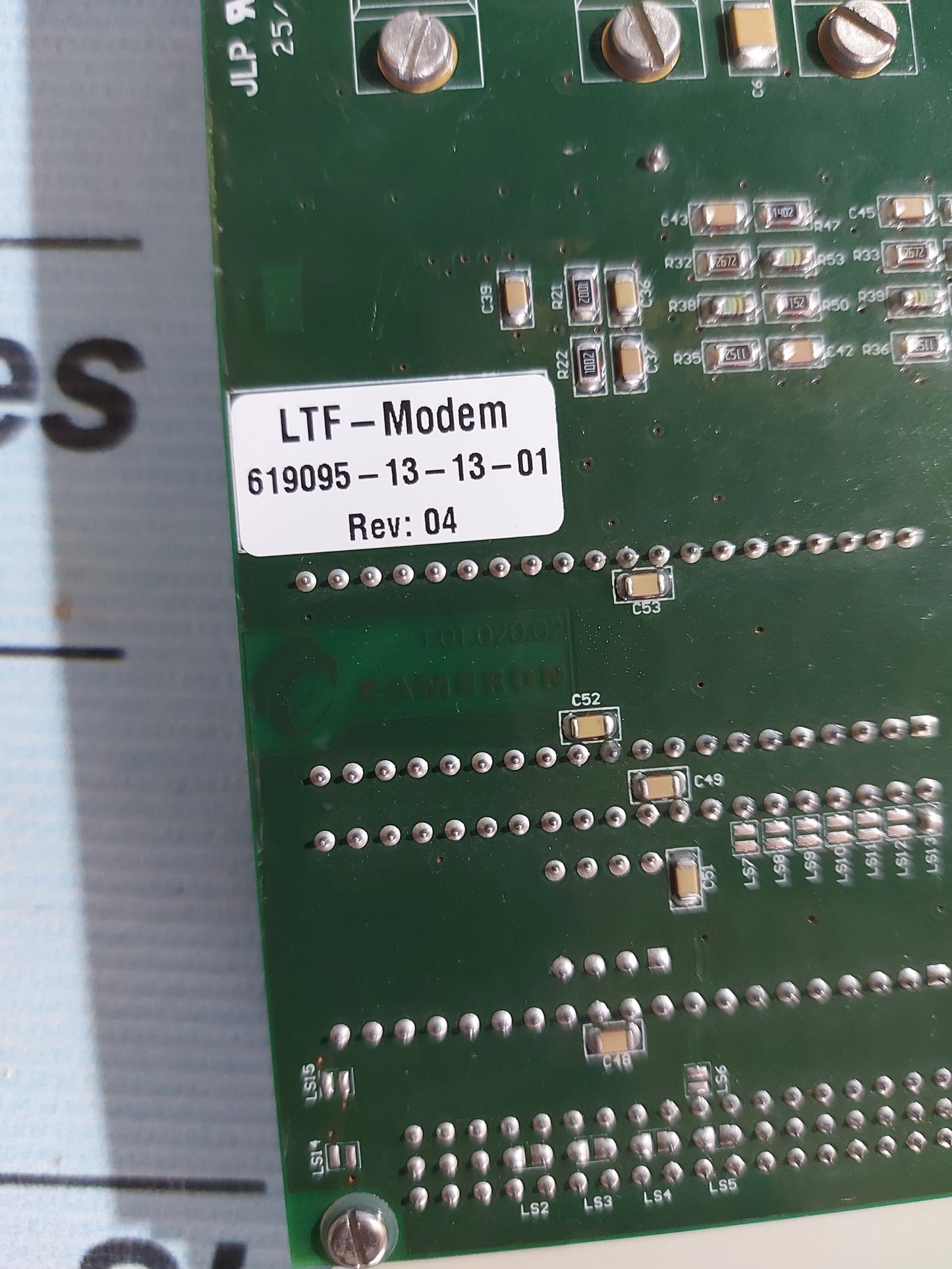 CAMERON LTF-MODEM 619095-13-13-01 PCB CARD