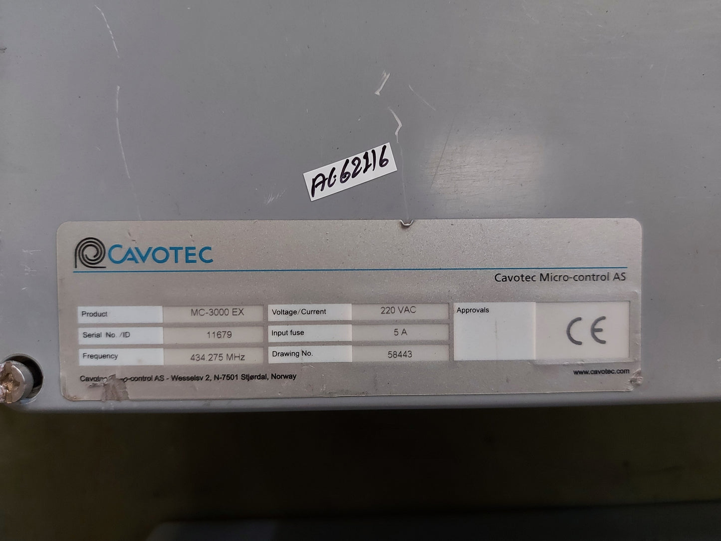 CAVOTEC MC-3000+EX REMOTE CONTROL