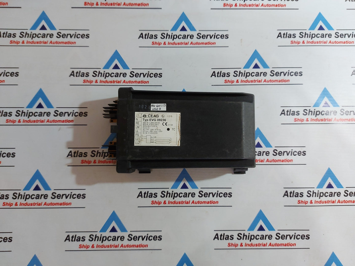 CEAG EVG 09236 ELECTRONIC BALLAST 2 2840 236 000 AG641