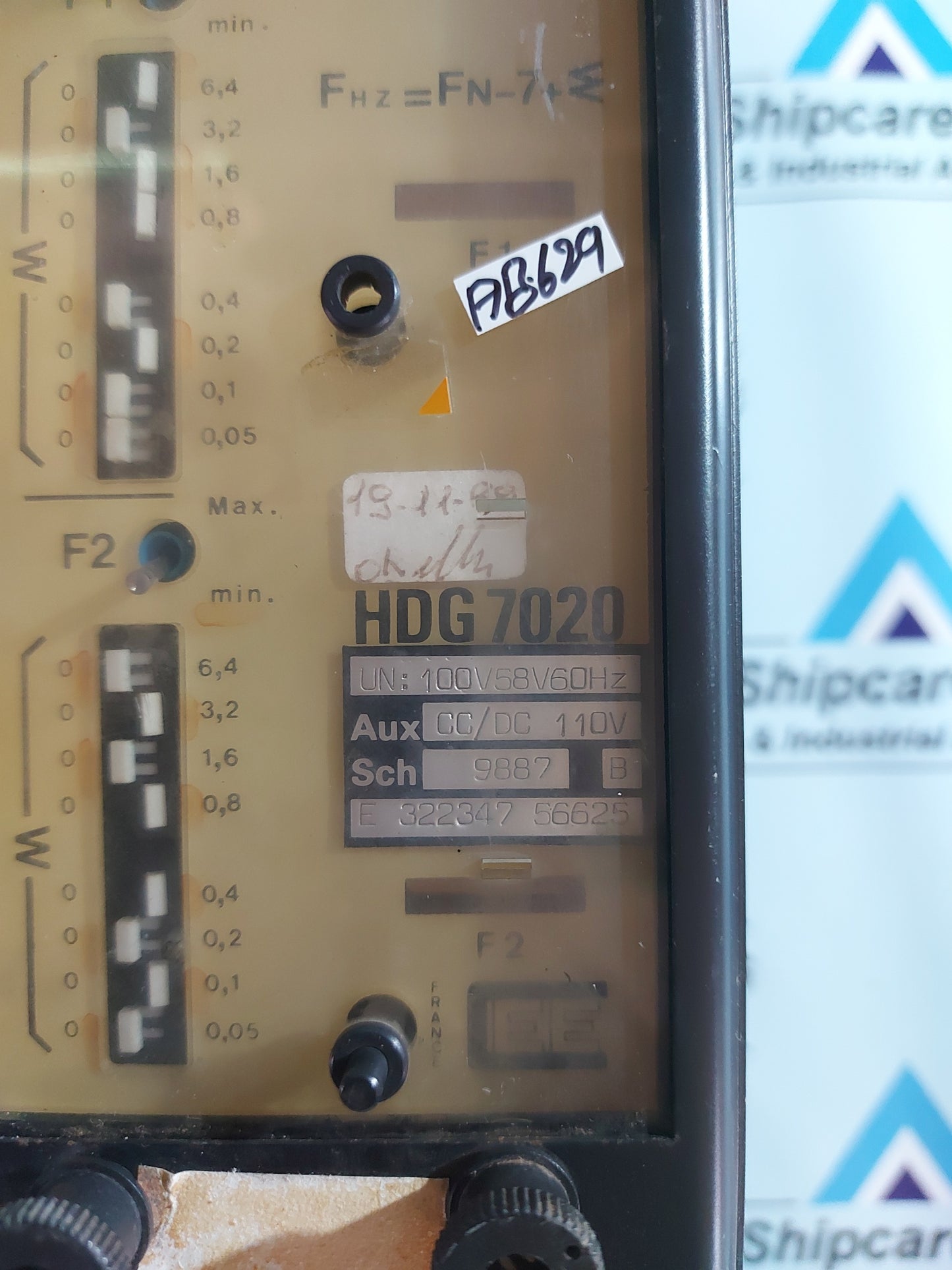 CEE HDG 7020 FREQUENCY RELAY