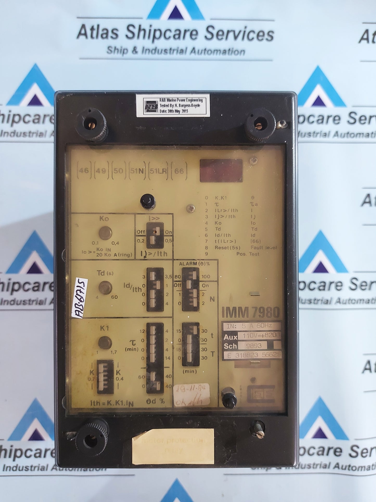 CEE IMM 7980 MOTOR PROTECTION RELAY