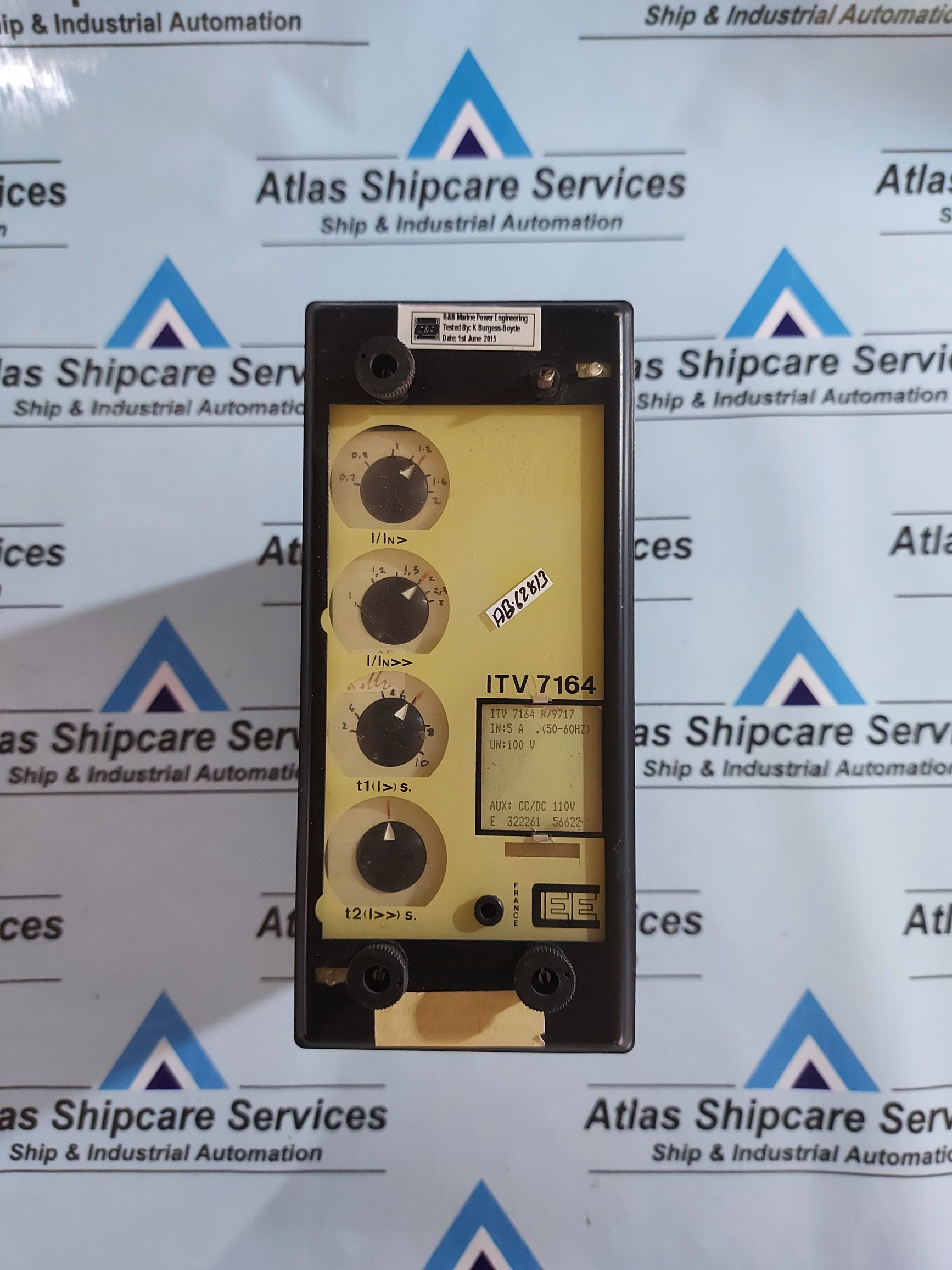 CEE ITV 7164 VOLTAGE RESTRAINED OVERCURRENT RELAY