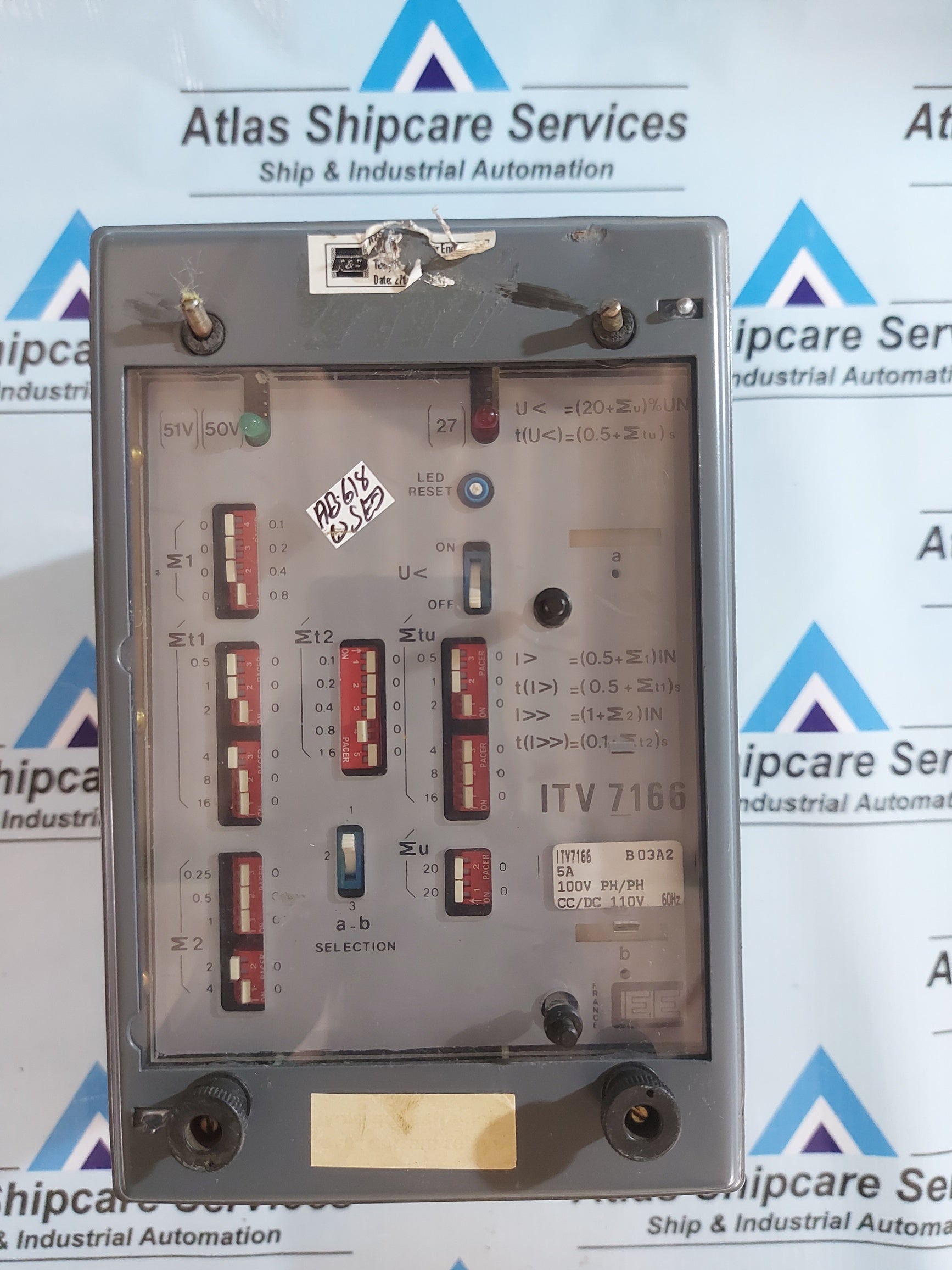CEE ITV 7166 VOLTAGE RESTRAINED OVERCURRENT RELAY