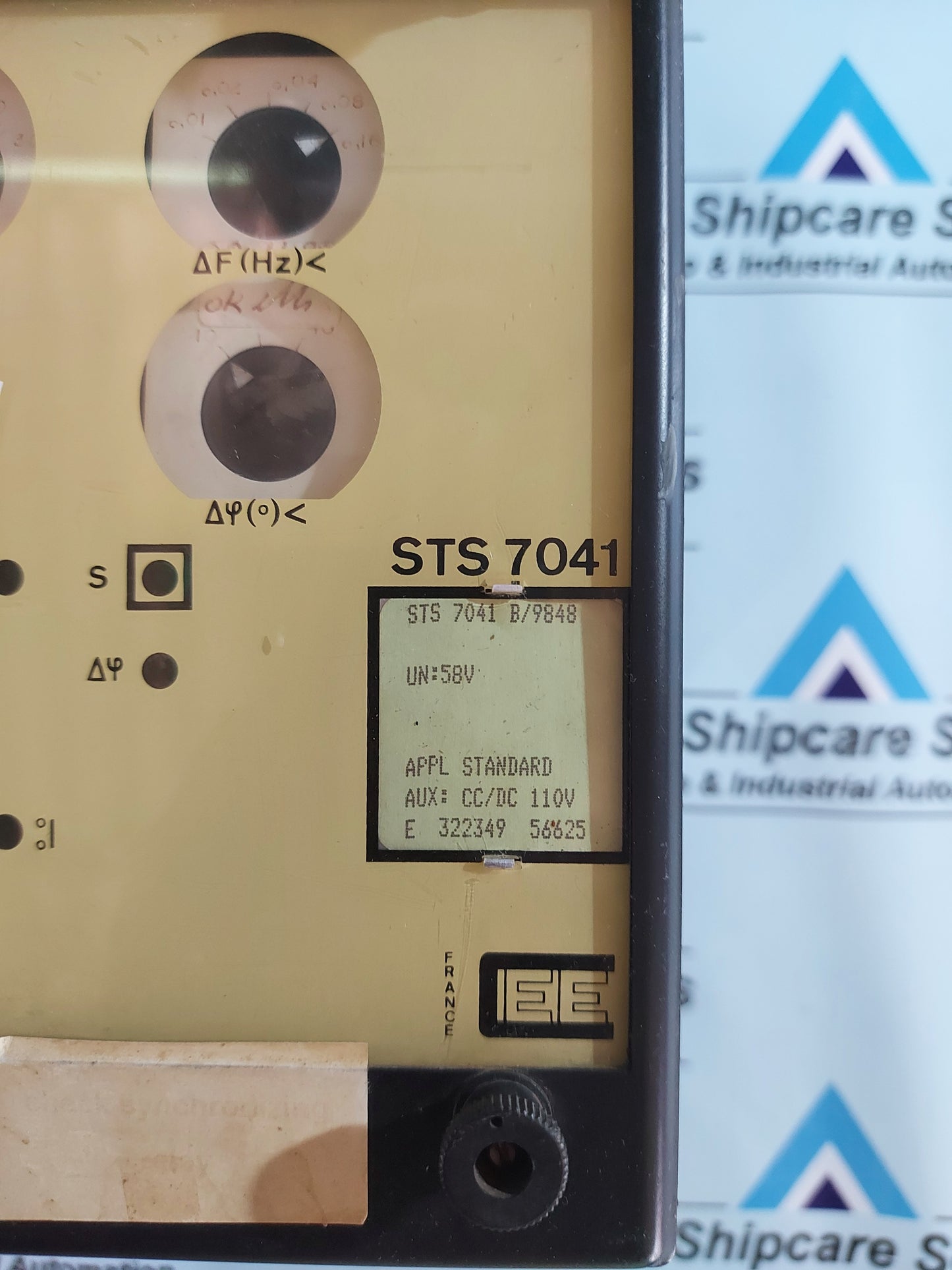 CEE STS 7041 CHECK SYNCHRONIZING RELAY ST 7041 B/9848