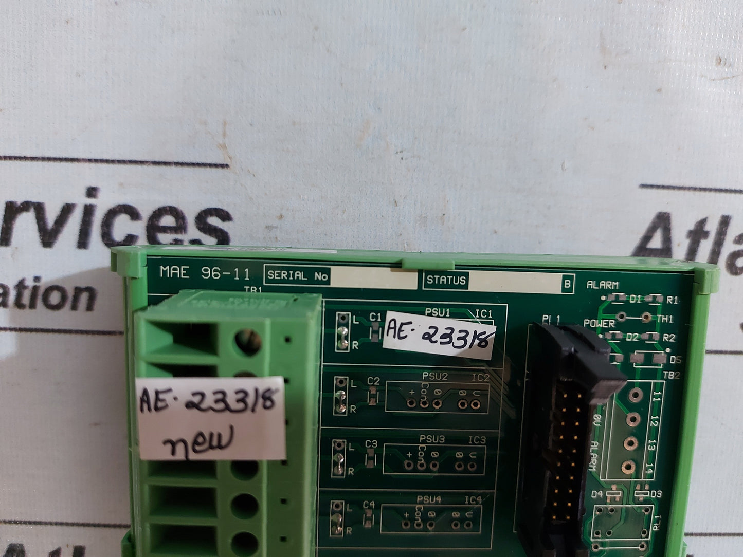 CEGELEC CONTROLS MAE 96-11 4 CHANNEL ISOLATED ANALOG I/O TERMINATION PANEL