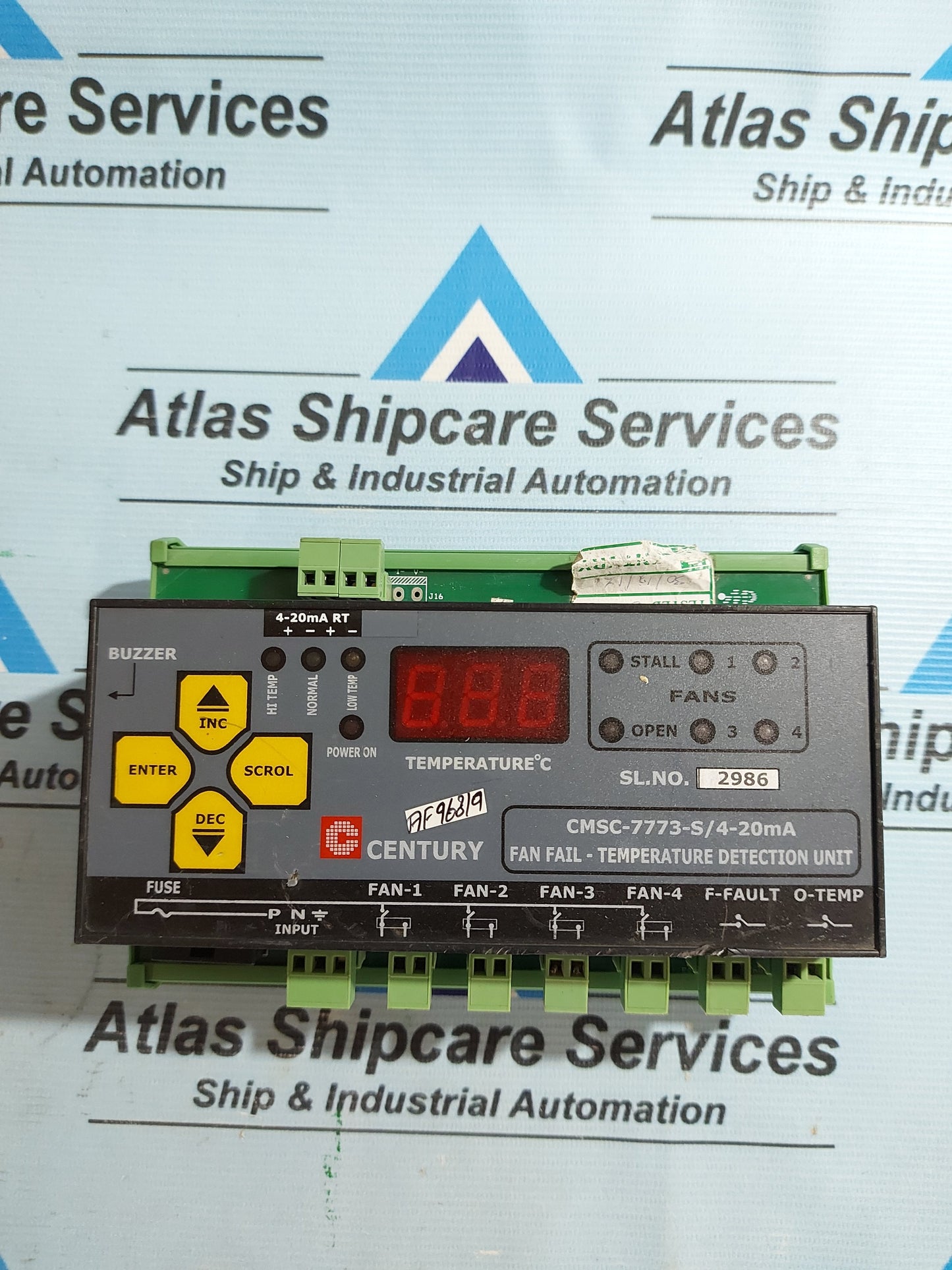 CENTURY CMSC-7773-S/4-20mA FAN FAIL-TEMPERATURE DETECTION UNIT