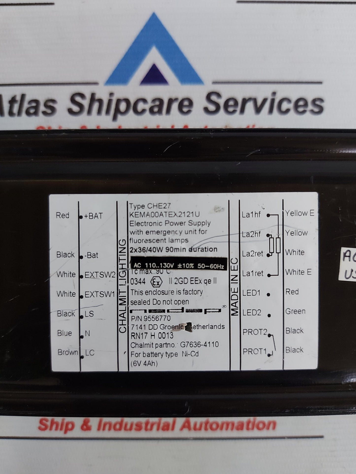 CHALMIT CHE27 ELECTRONIC POWER SUPPLY AG624